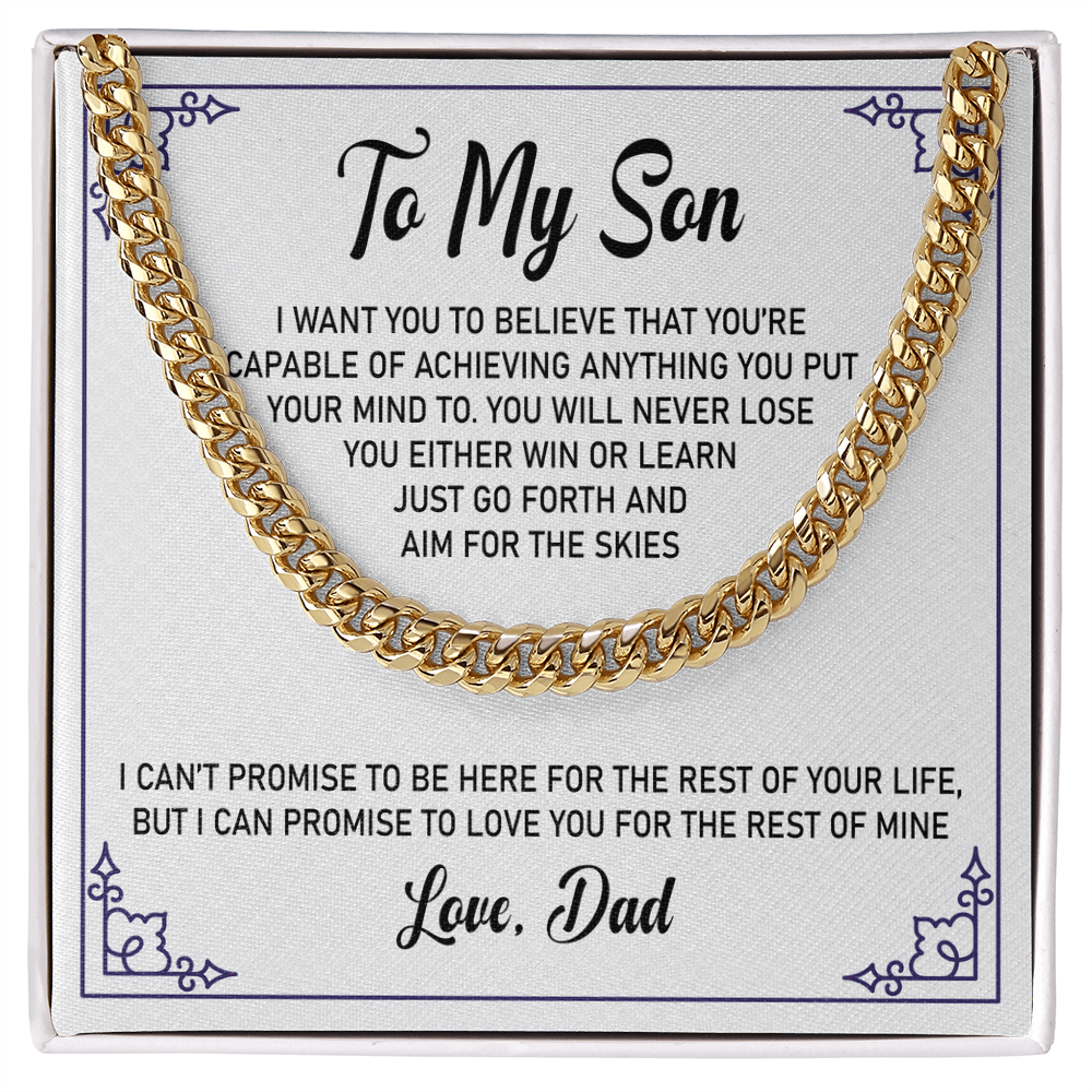 To My Son - I Can Promise to Love You For The Rest of Mine - Necklace