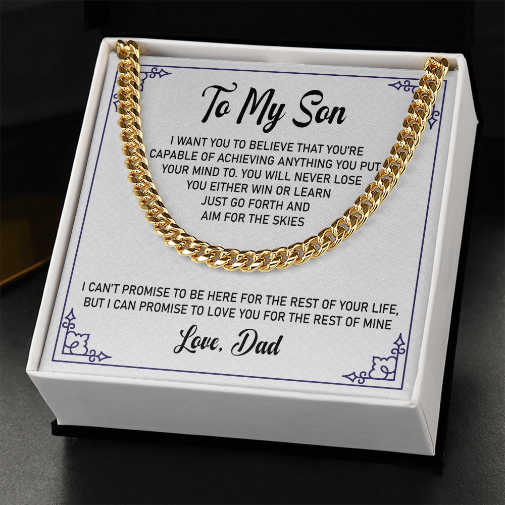To My Son - I Can Promise to Love You For The Rest of Mine - Necklace