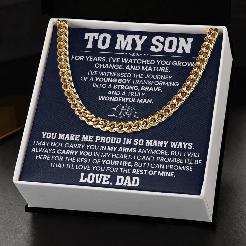 To My Son - You Make Me Proud In So Many Ways - Necklace