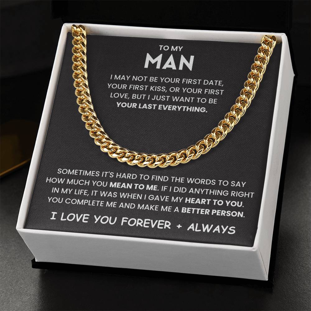 To My Son - I Just Want To Be Your Last Everythng- Necklace