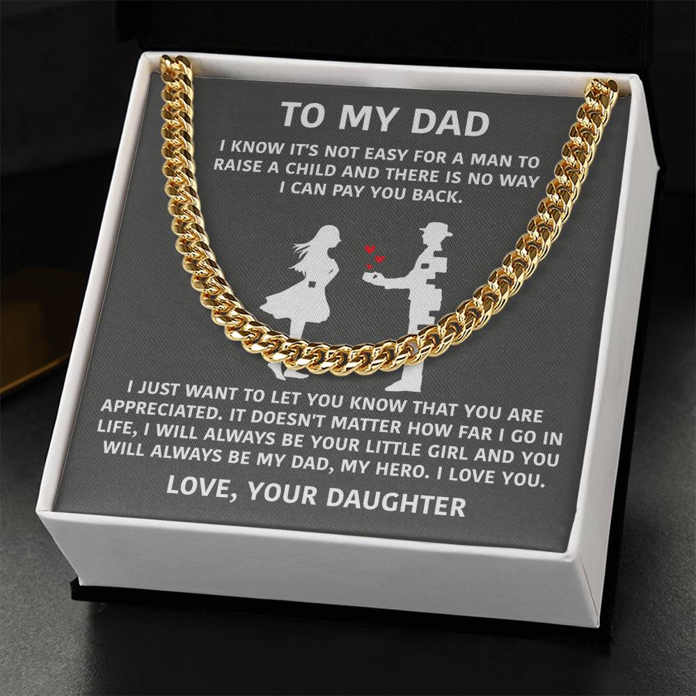 To My Dad - I Will Always Be Your Little Girl - Necklace