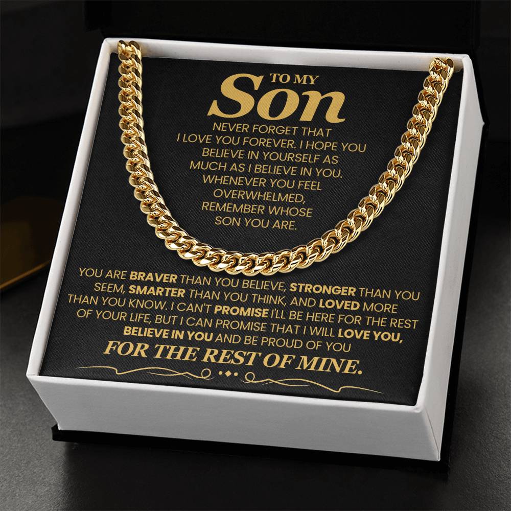 To My Son - Never Forget That I Love - Necklace