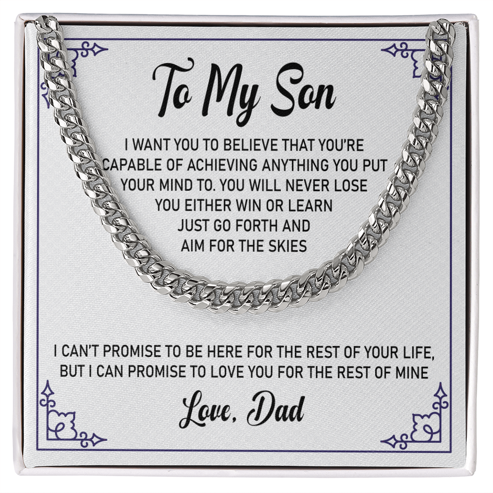 To My Son - I Can Promise to Love You For The Rest of Mine - Necklace