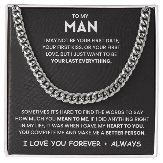 To My Son - I Just Want To Be Your Last Everythng- Necklace