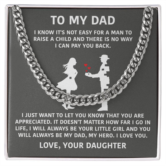To My Dad - I Will Always Be Your Little Girl - Necklace