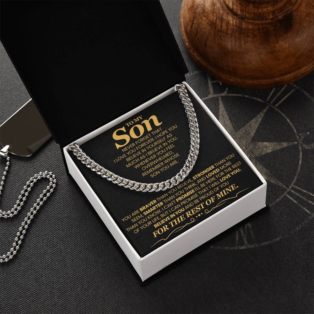 To My Son - Never Forget That I Love - Necklace