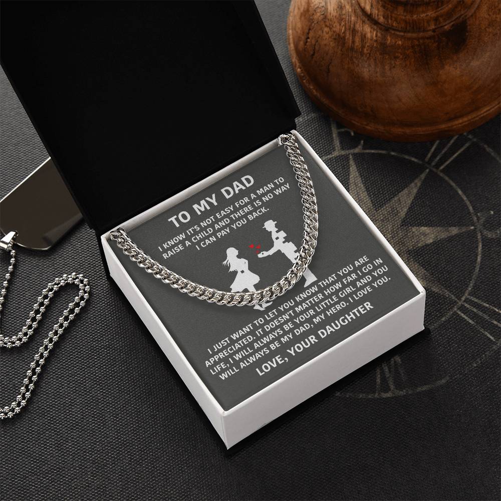 To My Dad - I Will Always Be Your Little Girl - Necklace