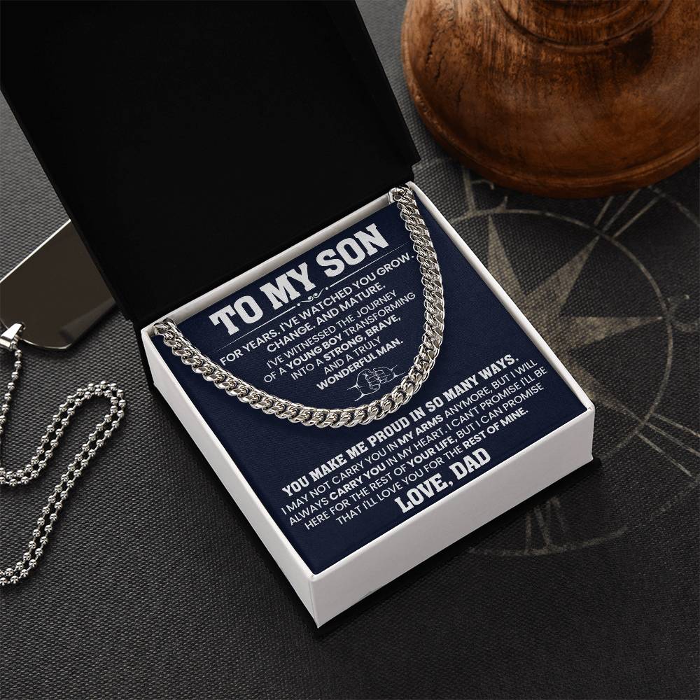 To My Son - You Make Me Proud In So Many Ways - Necklace