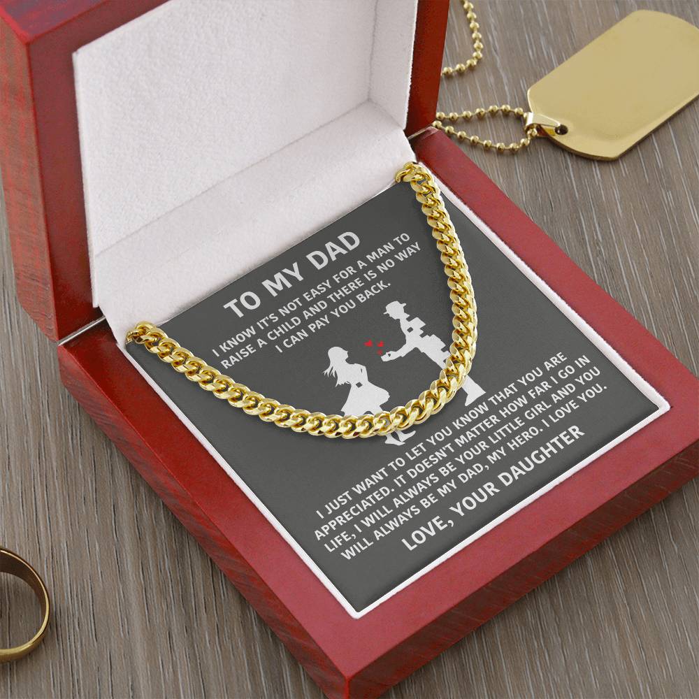 To My Dad - I Will Always Be Your Little Girl - Necklace