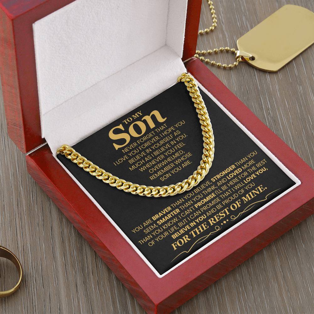 To My Son - Never Forget That I Love - Necklace