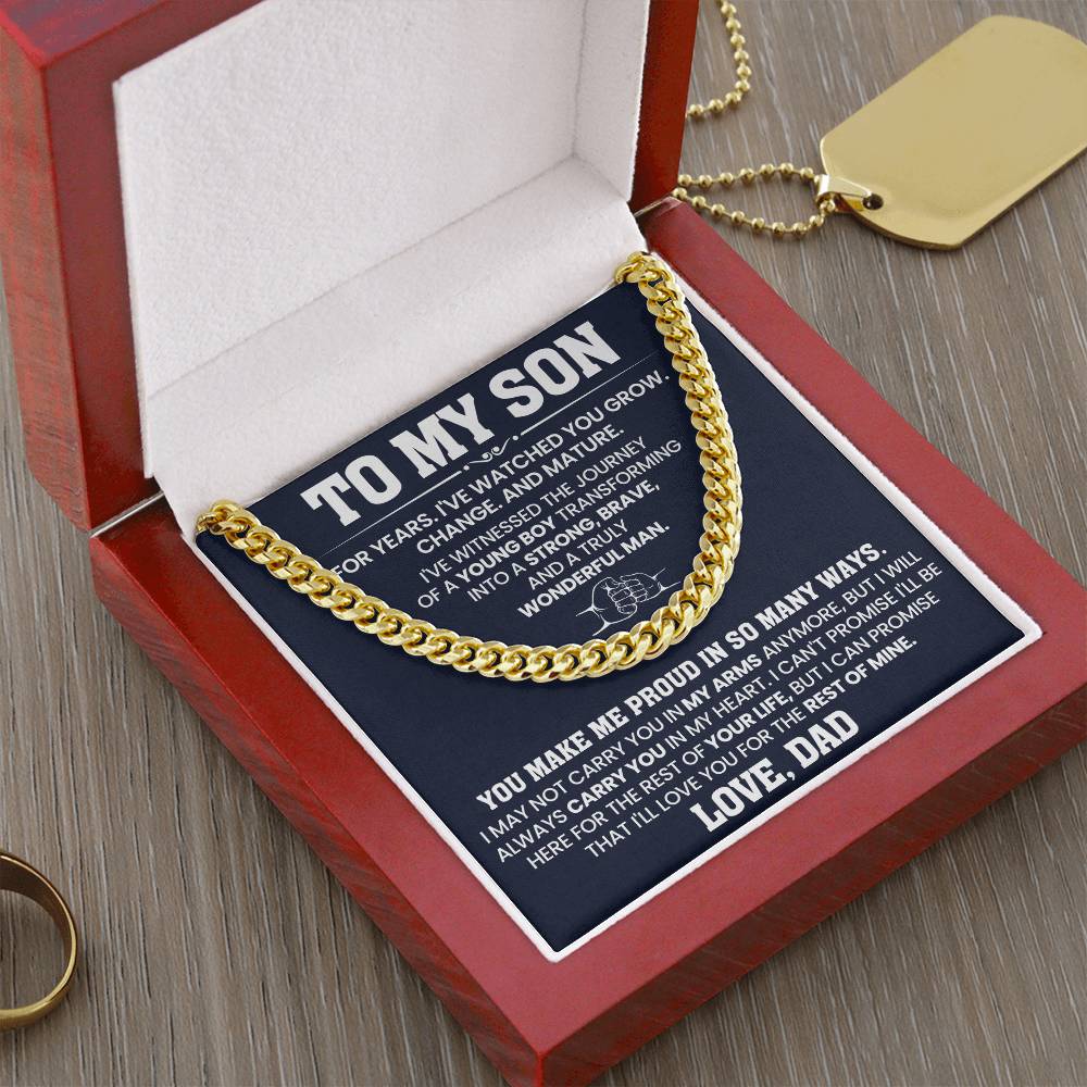 To My Son - You Make Me Proud In So Many Ways - Necklace