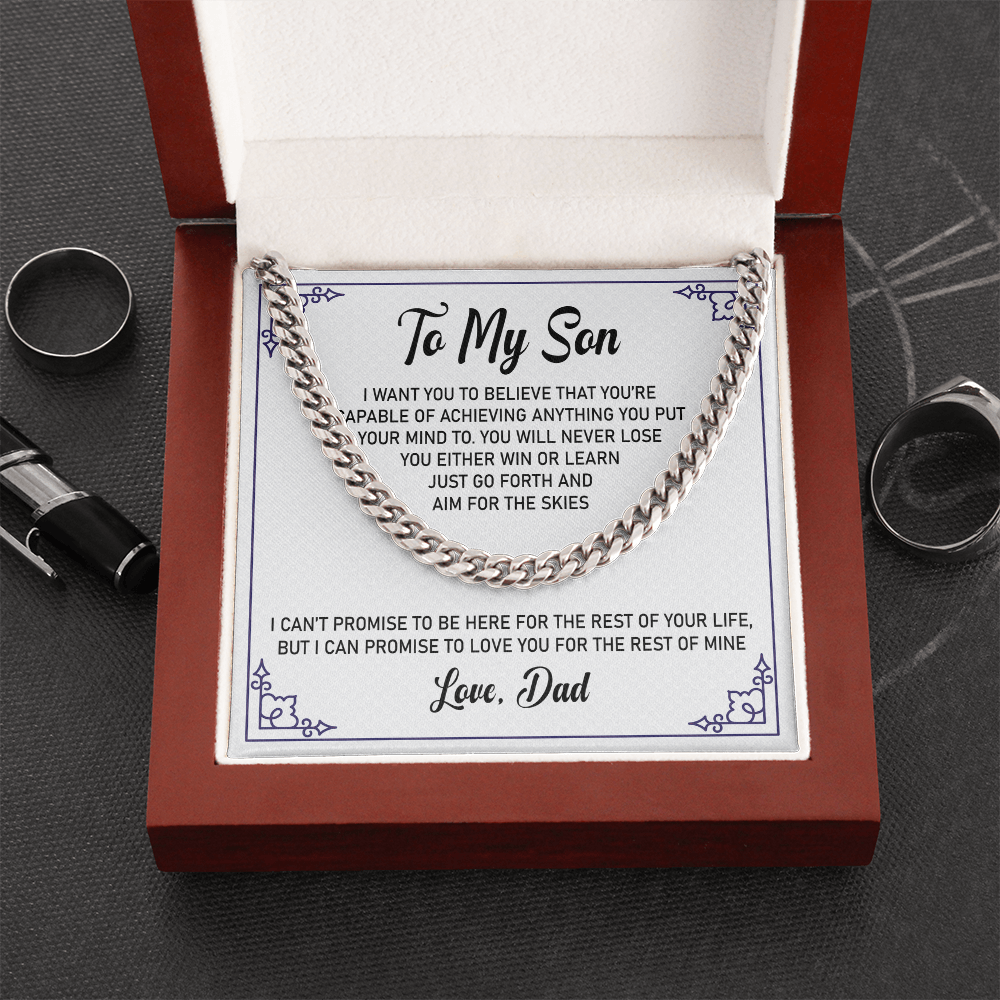 To My Son - I Can Promise to Love You For The Rest of Mine - Necklace