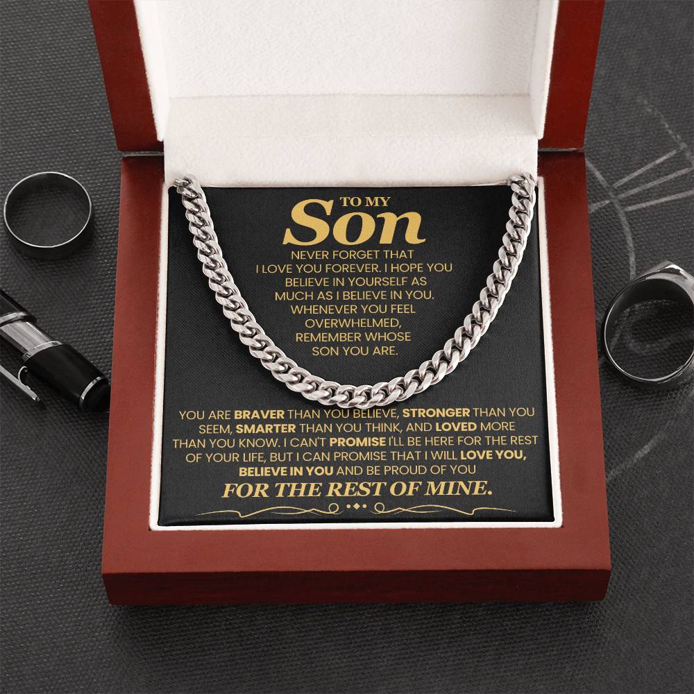 To My Son - Never Forget That I Love - Necklace