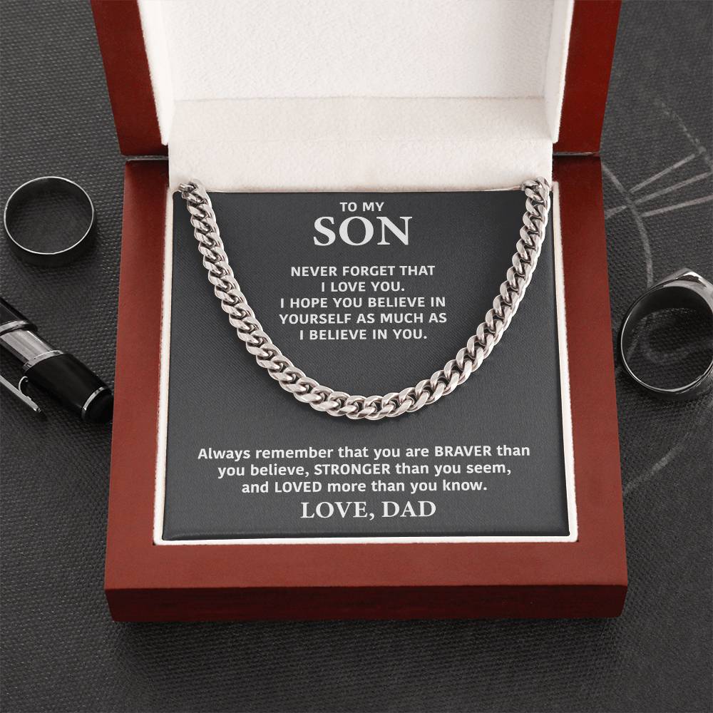 To My Son - Never Forget That I Love - Necklace