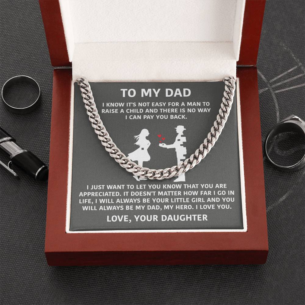 To My Dad - I Will Always Be Your Little Girl - Necklace