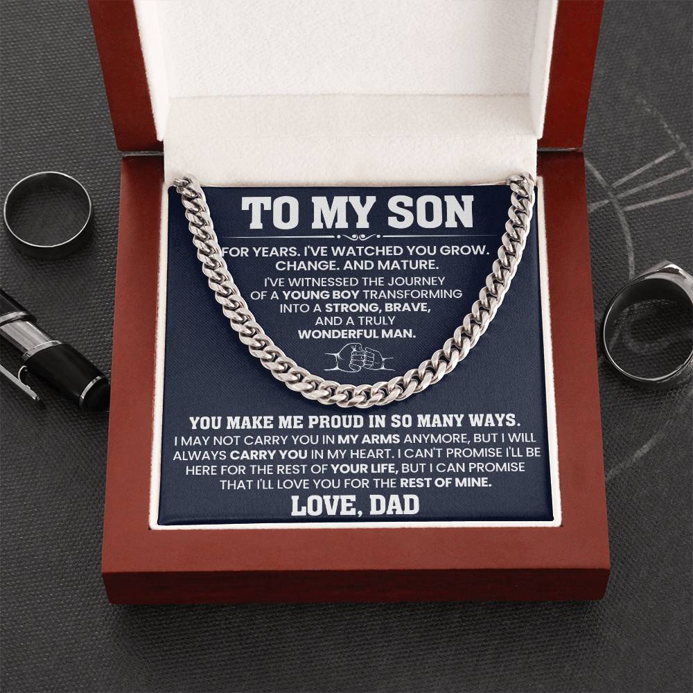 To My Son - You Make Me Proud In So Many Ways - Necklace