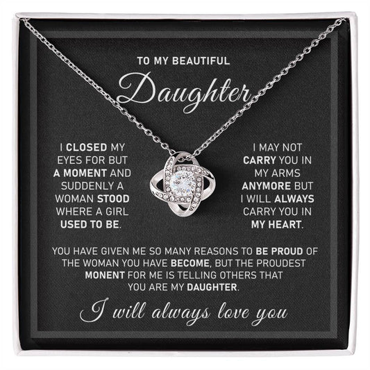 I Will Love You Until My Last Day – Love Knot Necklace