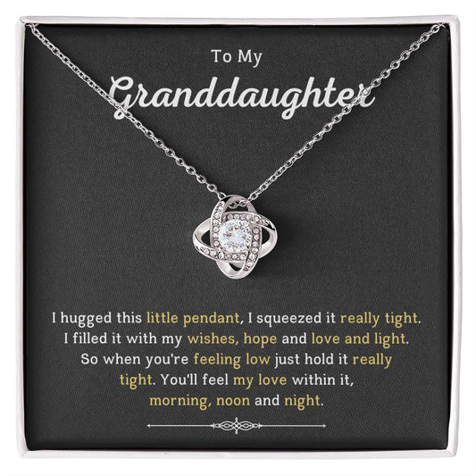 To My Beautiful Granddaughter Necklace From Grandma Grandpa