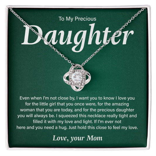 To My Daughter Necklace From Mom