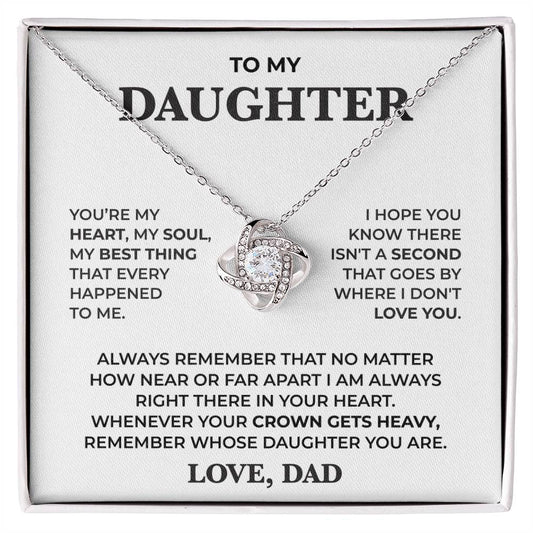 To My Daughter Necklace From Dad