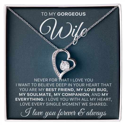 To My Wife - Never Forget That I Love You - Necklace