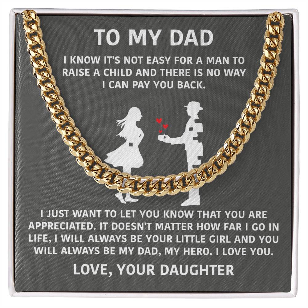 To My Dad - I Will Always Be Your Little Girl - Necklace