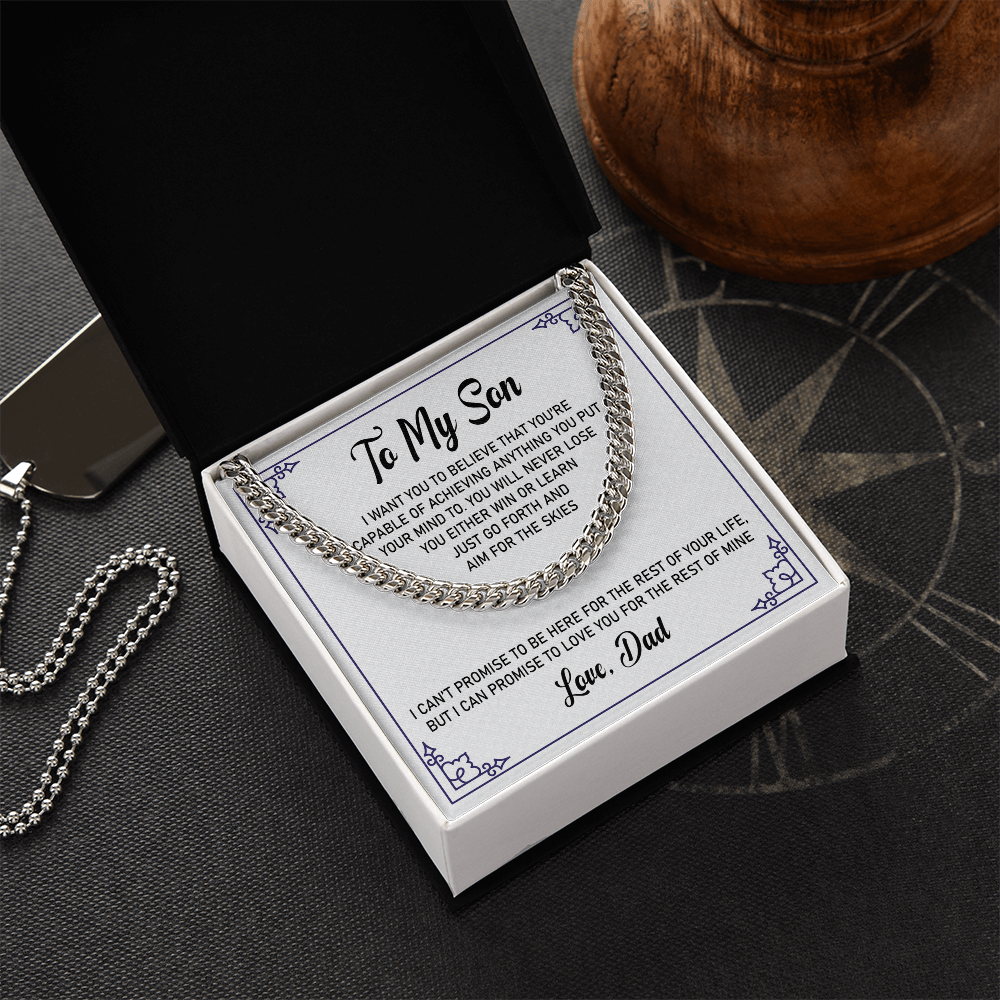 To My Son - I Can Promise to Love You For The Rest of Mine - Necklace